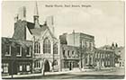 Cecil Square and Baptist Church 1921 [PC]